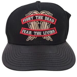 Walking Dead Hat Cap Fight The Dead Fear The Living Mens Embroidered Logo